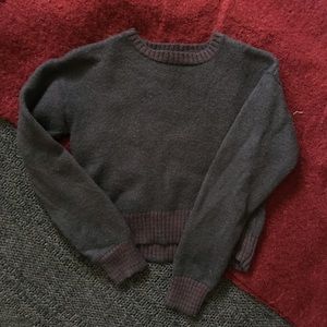 Vintage Cropped Wool Sweater